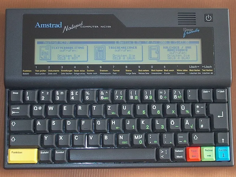 Amstrad NC 100 personal computer