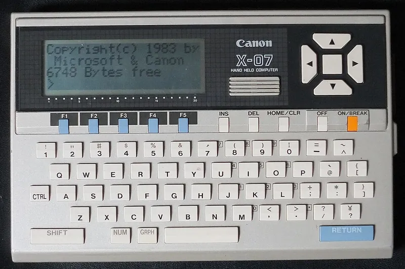 Canon X-07 personal computer
