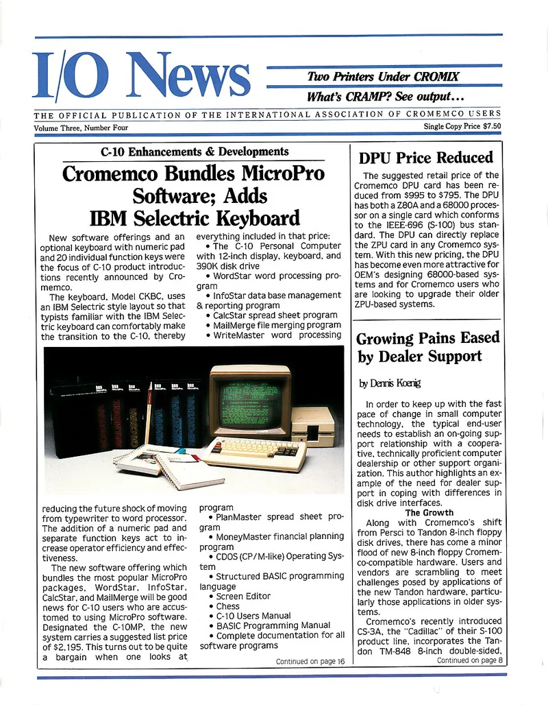 Cromemco C-10 personal computer