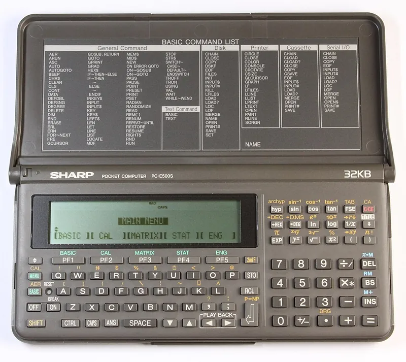 Sharp Pc e500s home computer